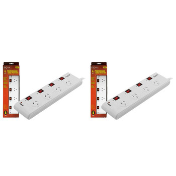 2PK Doss 4 Way Surge Protect Power Board