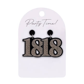 2pc Splosh 18 Celebration Stainless Steel/Acrylic Earrings 4.5x4cm