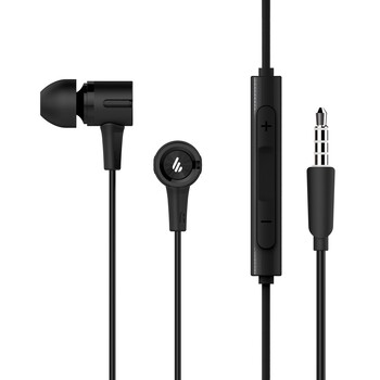 Edifier P205 Wired Earbuds/Earphones w/ In-Line Microphone For Phones BK