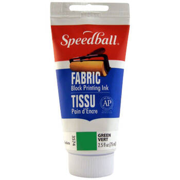 Speedball Water-Washable Oil-Based Fabric Block Printing Ink 75ml Green