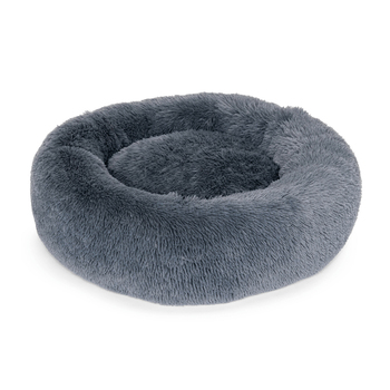 Superior Pet Plus Curl Up Cloud Calming Pet Bed Tranquil Grey Medium 60cm