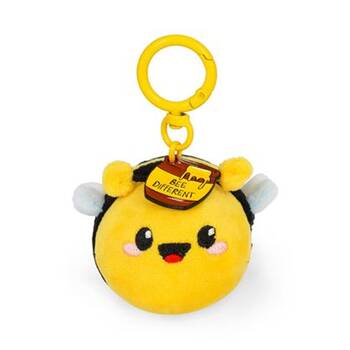 Legami Plush Keyring Bee w/Metal Ring Super Soft Kids Bag Charm/Toy 3y+