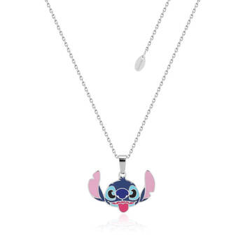 Couture Kingdom Disney Lilo & Stitch Enamel Necklace 47cm - Silver