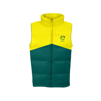 AOC Adults Supporter Padded Vest Green/Gold 2XL