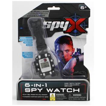 SpyX 6-in-1 Spy Watch with Telescope Kids/Children Black 6y+