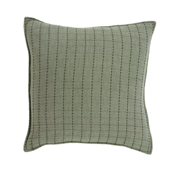 Bianca Bari Polyester/Cotton Green Cushion Cover Pillowcase - 43x43cm