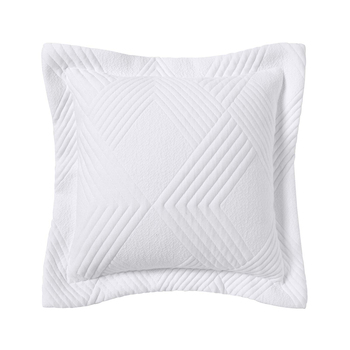 Bianca Cassiano Polyester Jacquard White Cushion Cover Pillowcase 43x43cm