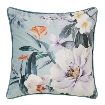 Bianca Chiquita Polyester/Velvet White Square Cushion Cover Pillowcase 43x43cm