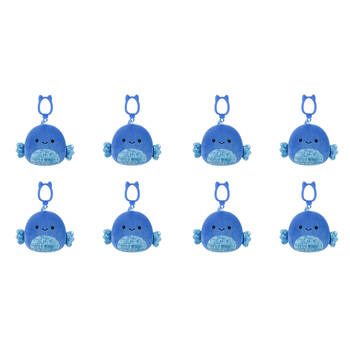 8PK Squishmallows 3.5in Clip Kobester Betta Fish Stuffed Animal Plush Toy 3y+