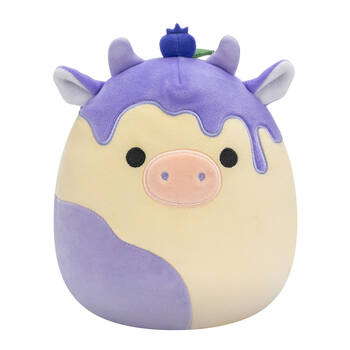 Squishmallows 7.5in Benito Blueberry Cow Stuffed Animal Kids Plush Toy 3y+