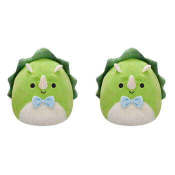 2PK Squishmallows 7.5in Tristan Triceratops Stuffed Animal Kids Plush Toy 3y+