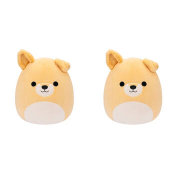 2PK Squishmallows 7.5in Cooper Tan Dog Stuffed Animal Kids Plush Toy 3y+