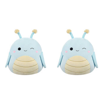2PK Squishmallows 7.5in Giles Grasshopper Stuffed Animal Kids Plush Toy 3y+