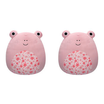 2PK Squishmallows 7.5in Kline Pink Frog Stuffed Animal Kids Plush Toy 3y+