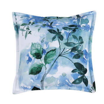 Bianca Woodbury Square Poly Cushion Pillow 43x43cm White Floral