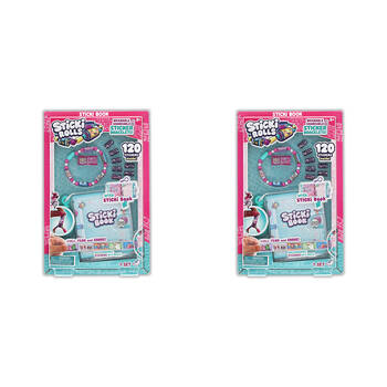 2PK Sticki Rolls Sticki Book Pack Sticker Book 22.5x16.5cm Kids 5y+