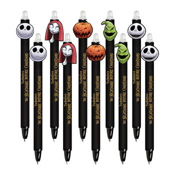 10PK Disney Nightmare Before Christmas Characters Erasable Gel Pen Assorted