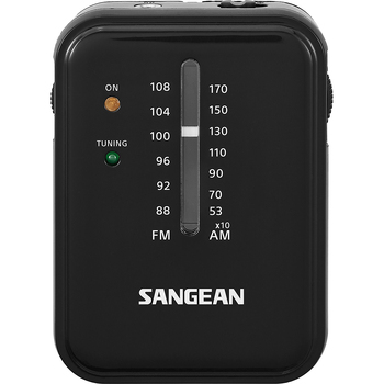 Sangean SR36 Portable AM/FM Radio Receiver w/ Built-in Speaker - Black
