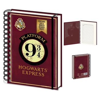 Wizarding World Harry Potter Platform 9 3/4 A5 Wiro School Stationery Notebook