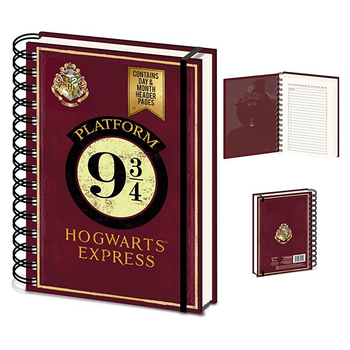 Wizarding World Harry Potter Platform 9 3/4 A5 Wiro School Stationery Notebook