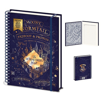 Wizarding World Harry Potter Character Marauders Map A4 Wiro Notebook 