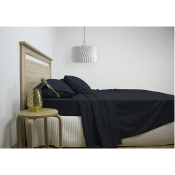 Ardor 2500TC Cotton Rich King Bed Sheet Sets Navy