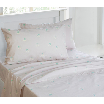 Jelly Bean Kids Merideth Printed Double Bed Sheet Set Lilac