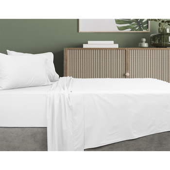 Algodon King Bed Fitted Sheet Set 500TC Organic Cotton White
