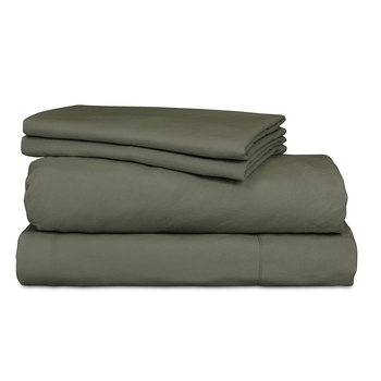 Ardor Boudoir Vintage Washed Single Bed Fitted Sheet Set - Khaki