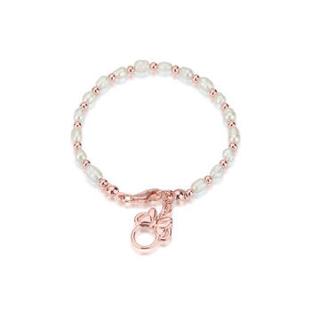 Couture Kingdom Disney Minnie Mouse Pearl Bracelet 19cm - Rose Gold