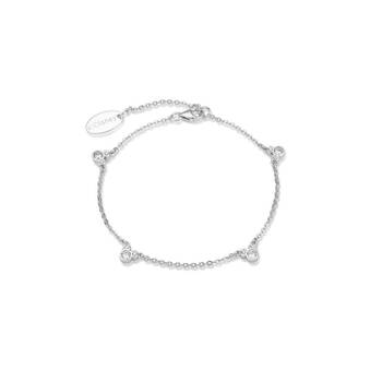 Couture Kingdom Disney Mickey Mouse Cubic Zirconia Bracelet 19cm - Silver