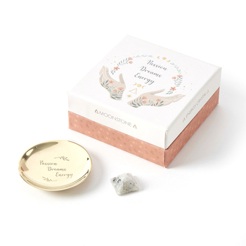 2pc Pilbeam Living Energy Crystal Gift Set Moonstone 8cm