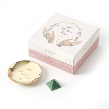 2pc Pilbeam Living Energy Crystal Gift Set Jade 8cm