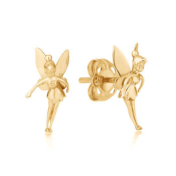 Couture Kingdom Disney Tinker Bell Stud Earrings 10mm Gold