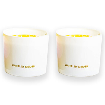 2PK Serenity Hidden Message I Hate Everyone Candle - Waterlily & Moss 250g