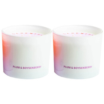 2PK Serenity Hidden Msg Happy Birthday B*tch Candle -Plum & Boysenberry 250g