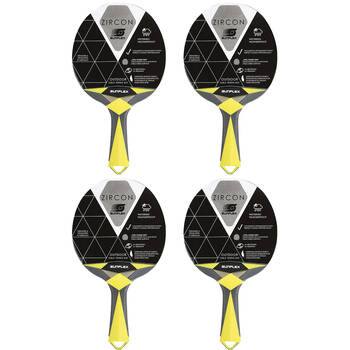 4PK Sunflex Zircon Outdoor Model Table Tennis Bat/Paddle Weatherproof Extra Power