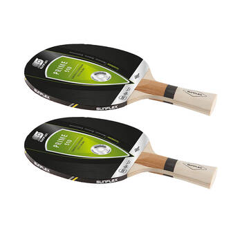 2PK Sunflex Prime S10 Model Table Tennis Bat/Paddle for Starters No Sponge Pips Out
