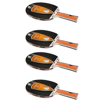 4PK Sunflex Force C20 Model Table Tennis Bat/Paddle Rough Top 1mm Sponge Pips In