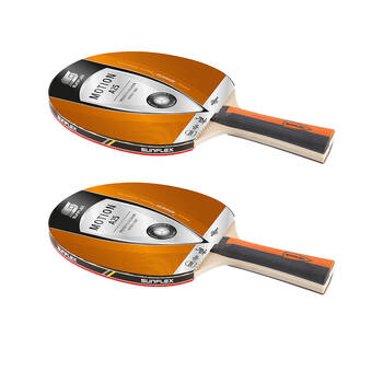 2PK Sunflex Motion A25 Model Table Tennis Bat/Paddle High Control 1mm Sponge Pips In