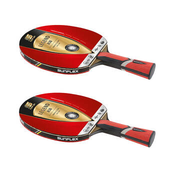 2PK Sunflex Legend A50 Table Tennis Bat/Paddle w/Shock Absorb Handle 2.2mm Sponge