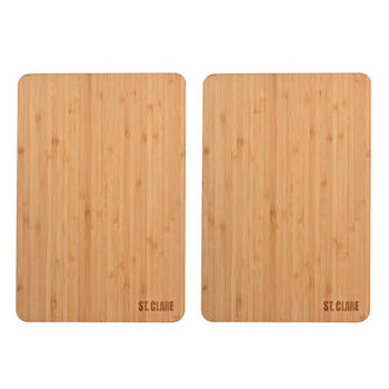 2PK St. Claire Bamboo Long Grain Chopping Board Rectangular 45x30x1.7cm