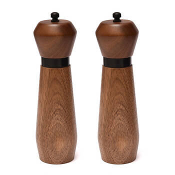 2PK St. Claire Acacia/Stainless Steel Salt & Pepper Grinder Mill 25cm