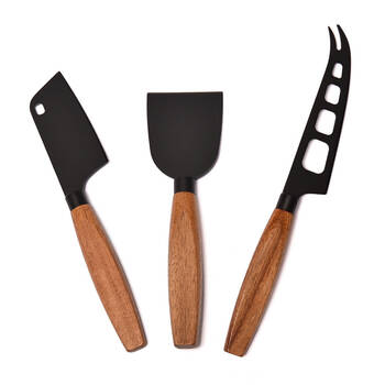 3pc St. Claire Cheese Knife Set Food Preparation Wooden