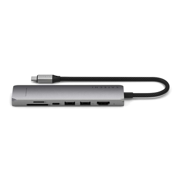 Satechi 7-In-1 USB-C Slim Multiport Adapter - Space Grey