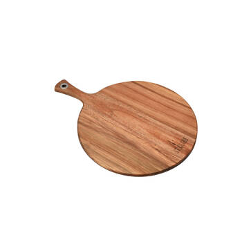 St. Claire Acacia Round Paddle Board Cutting Serving Wooden 52x40cm