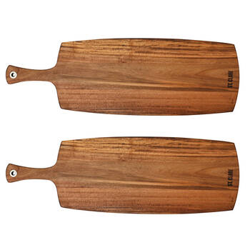 2PK St. Claire Acacia Long Paddle Board Cutting Serving Wooden 51.5x20.5cm