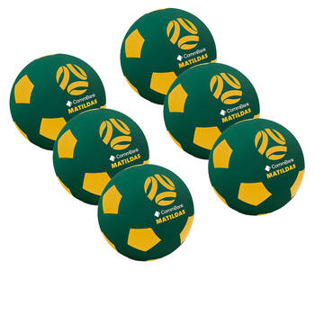 6PK Matildas Super High Bounce Outdoor Traning Soccer Ball Soft Material 60mm