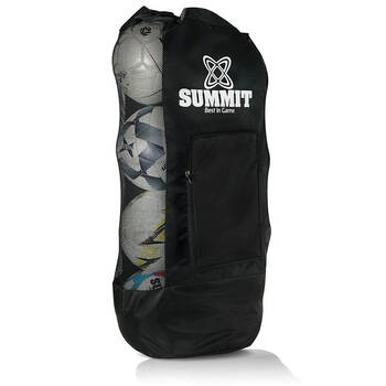Summit Heavy Duty Mesh Ball Bag Holds 8 Soccer Balls Durable Portable Sports