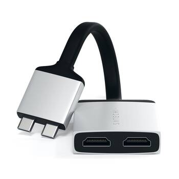 Satechi USB-C Dual HDMI Adaptor (Silver)